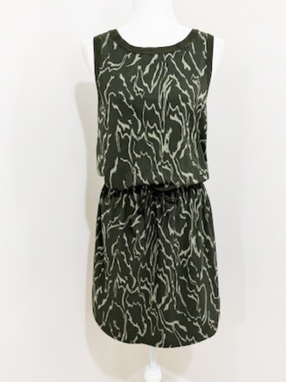 Athleta Rincon Green Printed Sleeveless Dress Women’s Size Sm